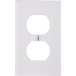WHT 2-OUTLET WALL PLATE