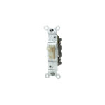 Leviton Residential Grade 15 Amp Toggle Single Pole Switch Ivory