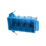 Carlon SuperBlue 4-Gang Thermoplastic Molded Wall Box