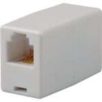 RCA Inline Phone Cord Coupler, White