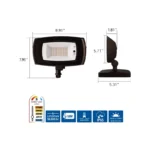 Halo Dusk to Dawn LED Wall Floodlight 30W Bronze - Image 3