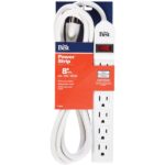 Do it Best Extra Reach 6-Outlet White Power Strip with 8 Ft. Cord