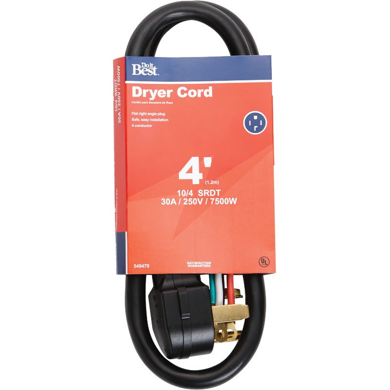 549479.jpg Do it Best 4 Ft. 10/4 30A Dryer Cord - Image 1