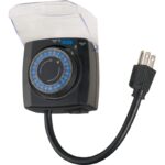 Prime 15A 125V 1875W Black 24 Hr. Outdoor Timer