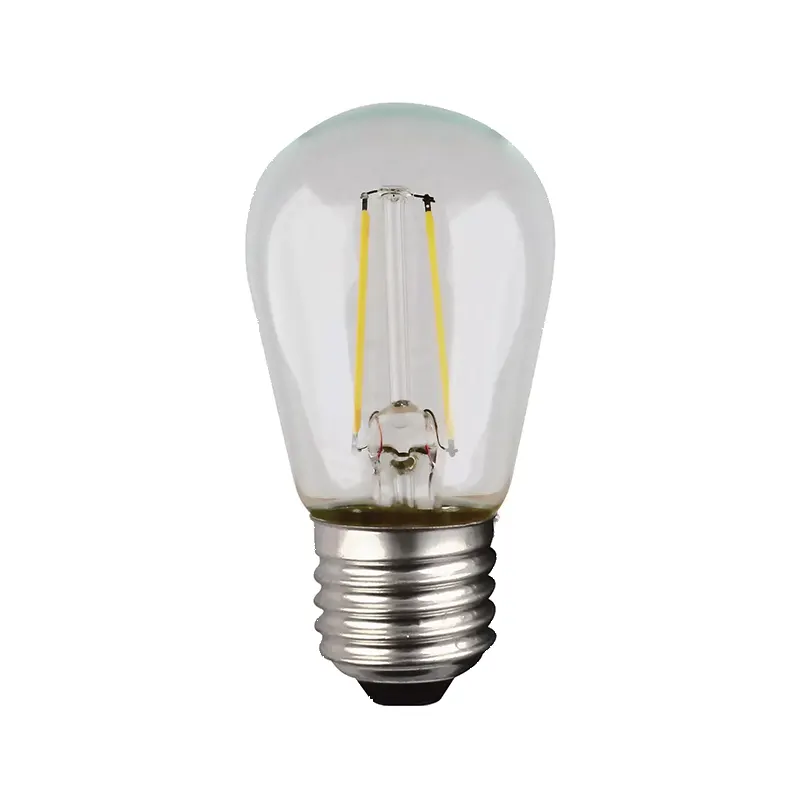 553693 Satco 11W Warm White Medium Base LED String Light Bulb 4 Pack - Image 1