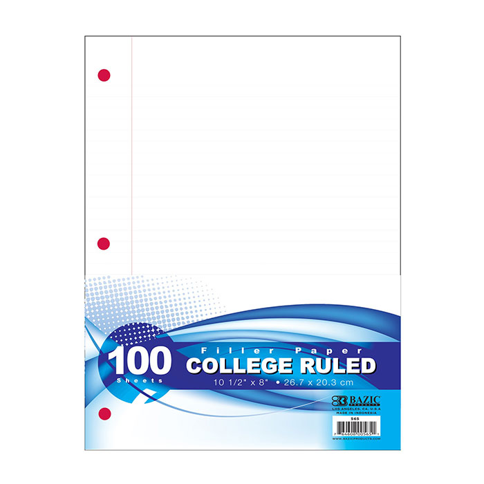 565.jpg Filler Paper C/R 100 Ct. - Image 1