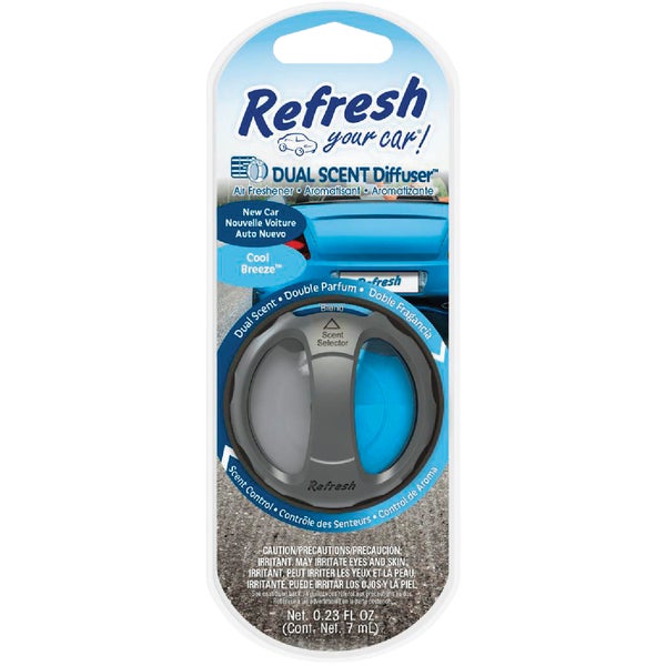 570152.jpg Refresh Your Car Oil Diffuser Car Air Freshener, New Car/Cool Breeze - Image 1