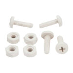Custom Accessories Nylon License Plate Fastener White