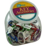 Lucky Line  2-3/8 Inch Small C-Clip Key Ring Countertop Display