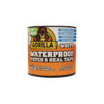 Gorilla 4 Inch x 10 Foot White Waterproof Patch & Seal Repair Tape