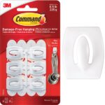 3M Command White Mini Adhesive Hook (6-Pack)