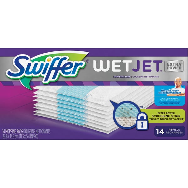 602957.jpg Swiffer WetJet Extra Power Wet Cloth Mop Refill (14-Count) - Image 1