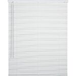 Home Impressions 25 In. x 64 In. x 1 In. White Vinyl Light Filtering Cordless Mini Blind