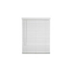 Home Impressions 27 x 64 x 2 Inch White Faux Wood Cordless Blind