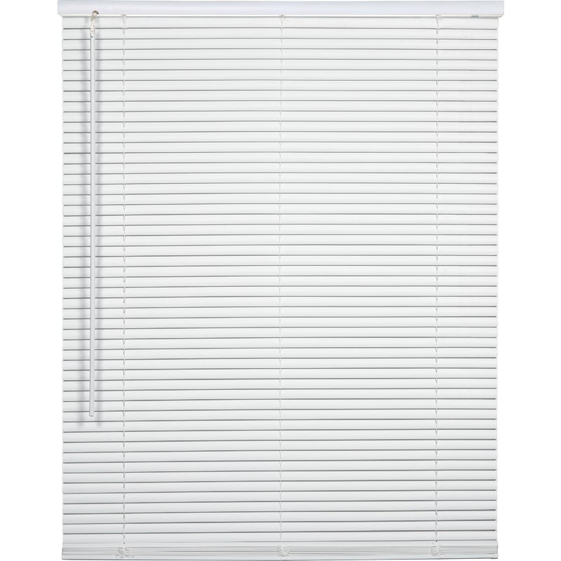 603202.jpg Home Impressions 43 In. x 64 In. White Vinyl Light Filtering Cordless Mini Blind - Image 1