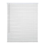 Home Impressions 72x64 Inch White Vinyl Light Filtering Cordless Mini Blind