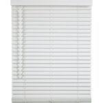 Home Impressions 30 In. x 64 In. White Faux Wood Cordless Blind
