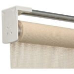 Home Impressions 48x72 Inch Ivory Fabric Indoor/Outdoor Cordless Roller Shade - Image 2