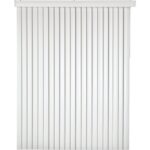 Home Impressions 78 In. x 84 In. White Vinyl Light Filtering Vertical Cordless Blind