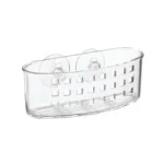 iDesign Sinkworks Suction Scrubber & Sponge Holder Clear