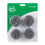 Smart Savers Stainless Steel Scrubber 4 Pack