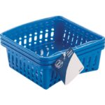 Smart Savers Plastic Storage Basket (3-Pack)