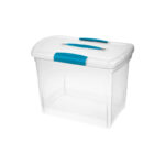 Sterilite ShowOffs 9-1/2 x 12-1/4 x 14-1/4 Inch Clear Storage Tote