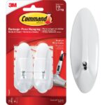 Command 1-1/8 In. x 3-1/8 In. Wire Adhesive Hook (2 Pack)