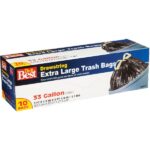 Do it Best 33 Gal. Extra Large Black Trash Bag (10-Count)
