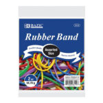 2 Oz./ 56.70 g Assorted Sizes and Colors Rubber Bands