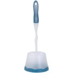 Polypropylene Bristle Toilet Bowl Brush Set With Caddy, 21"