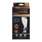 Copper Fit Energy Compression Socks, White L/Xl