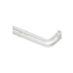 Kenney 48-86 Inch Double White Curtain Rod