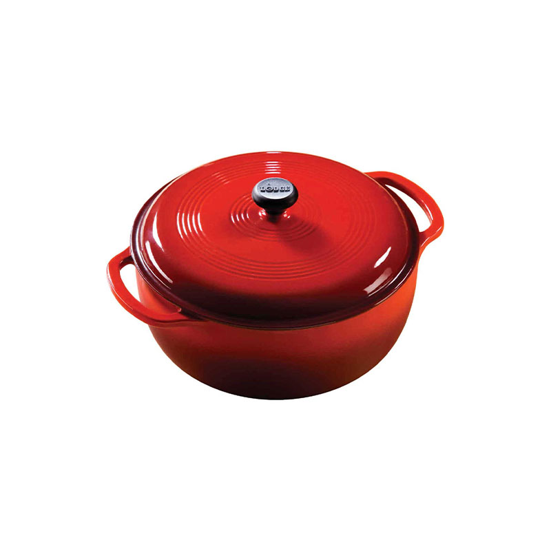 618512.jpg Lodge 6 Quart Red Dutch Oven - Image 1