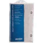 Zenith 70 In. x 72 In. White PEVA Shower Curtain Liner
