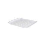 Rubbermaid 14.38 x 15.38 Inch White Sloped Drainer Tray