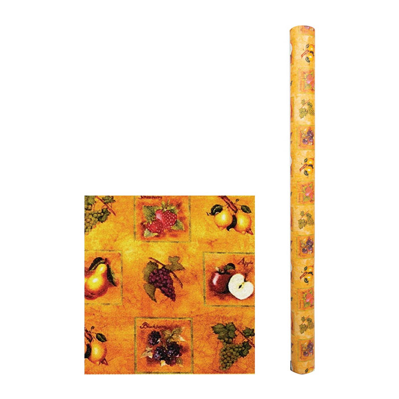 621381.jpg Magic Cover Decorative & Versatile Covering 54 In. x 15 Yd. Antique Fruit Pattern - Image 1