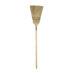 Nexstep Lacquered Wood Handle Janitor Corn Broom