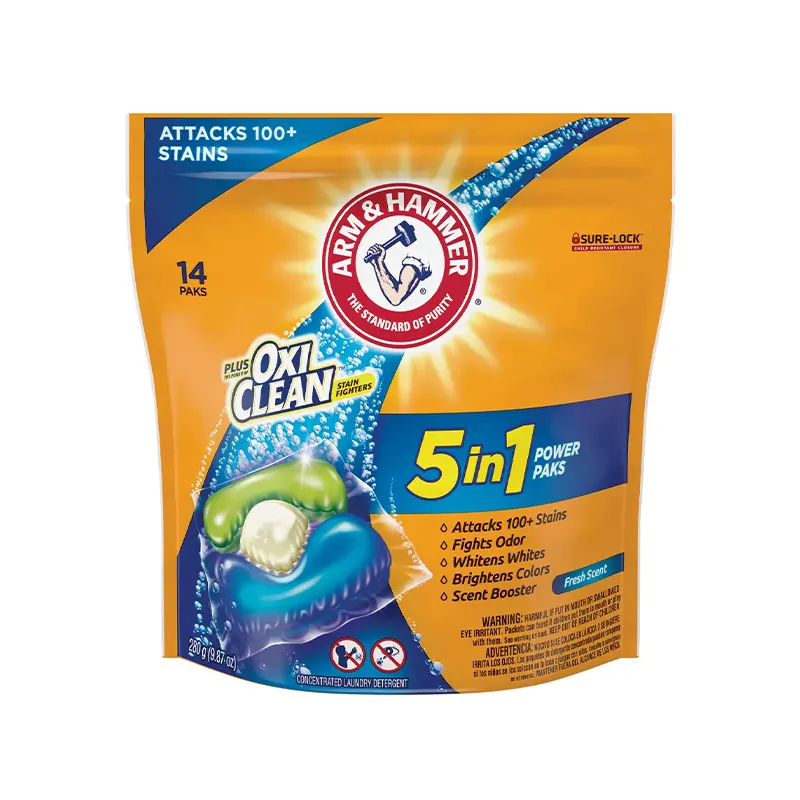 626556 Arm & Hammer Plus Oxi Clean 5-In-1 Power Paks Laundry Detergent 14 Count - Image 1