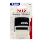 Paid Self Inking Rubber Stamp (Red Ink)