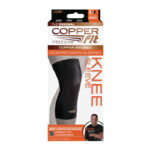 Copper Fit Freedom Large Black Knee Sleeve