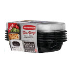 Rubbermaid TakeAlongs 3.7 Cup Meal Prep Containers With Lids 5Pk