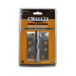 Brown Stainless Steel Hinge 4" x 3"