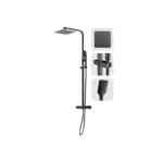 Brown USA Matte Black Square Shower Mixer