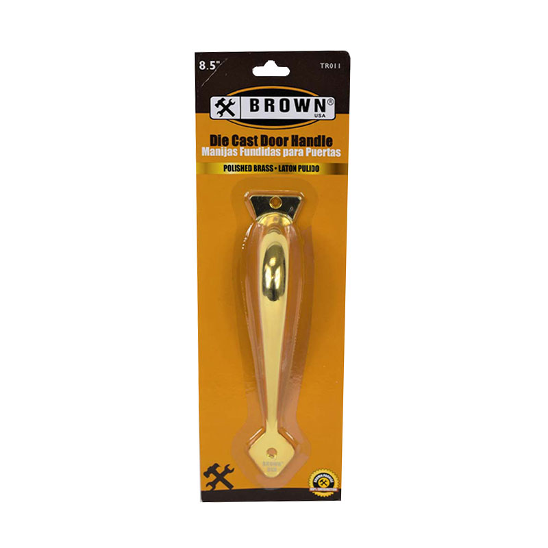 638110066403.jpg Brown USA Die Cast Door Handle Polished Bronze - Image 1