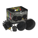 Drillbrush BBQ Grill Cleaning Ultra Stiff Black Drill Brush 4 Piece