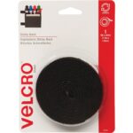 VELCRO Brand 5 Ft. Black Sticky Back Reclosable Hook & Loop Roll