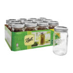 Ball 1 Quart Wide Mouth Mason Canning Jar 12 Count