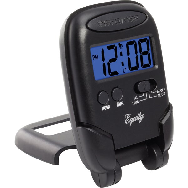 670324.jpg La Crosse Technology Equity LCD Travel Alarm Clock - Image 1