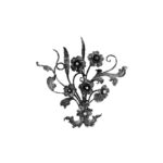 Arteferro Ornate Flowers And Leaves Panel 16 7/8 x 15 3/4 x 5/32 Inch